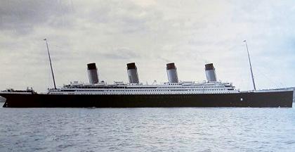 The sinking of an unsinkable ship: Titanic Image