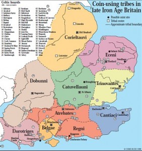 Coin using tribes of south eastern England in the late Iron Age.